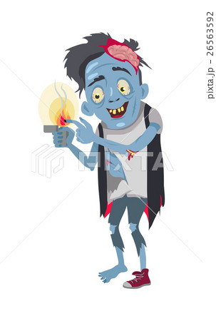 Zombie Isolated. Fictional Being Burning his Zombie Isolated. Fictional Being Burning his 26563592
