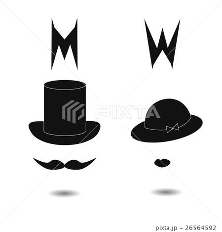 Restroom signs. Extraordinary vector toilet icon. 26564592