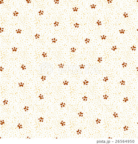 Seamless vector pattern, paws print. Seamless vector pattern, paws print. 26564950