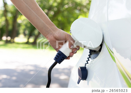 Electric car charging Electric car charging 26565023
