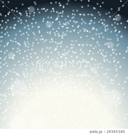 Falling Shining Snowflakes and Snow on Blue 26565380