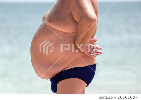 Man with belly. Man with belly. 26565607