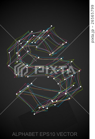 Vector illustration of a Multicolor sketched S 26565799