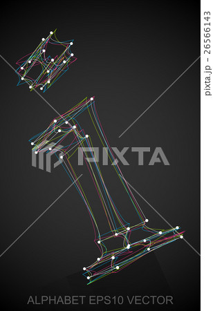 Vector illustration of a Multicolor sketched I 26566143