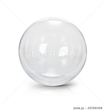Clear glass ball 3D illustration Clear glass ball 3D illustration 26566408