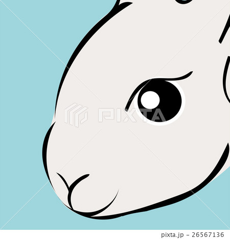 Easter white Rabbit animal cartoon 26567136