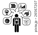 Back to school. Pictogram icon set. 26567207