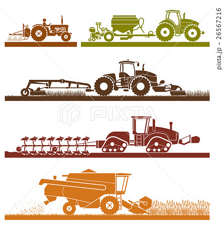 Agricultural mechanization icons. Agricultural mechanization icons. 26567216