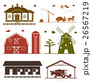 Set of rural architecture objects. 26567219