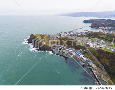 小樽祝津 空撮（日和山燈台 鰊御殿 おたる水族館周辺） 26567645