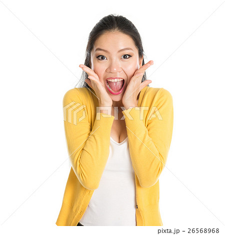 Surprised Asian woman 26568968
