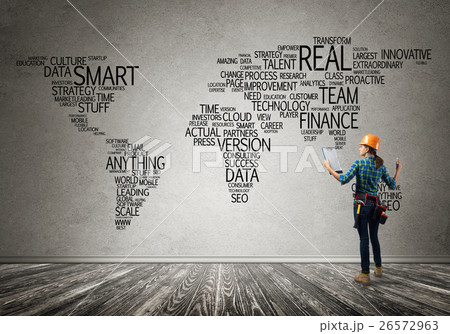 Construction concept and globalization 26572963