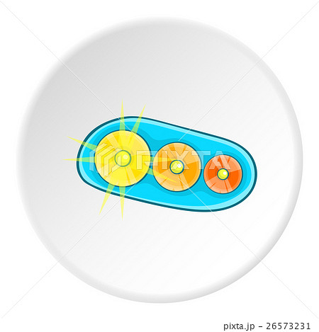 Headlight car icon, cartoon style 26573231