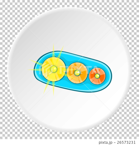 Headlight car icon, cartoon style 26573231