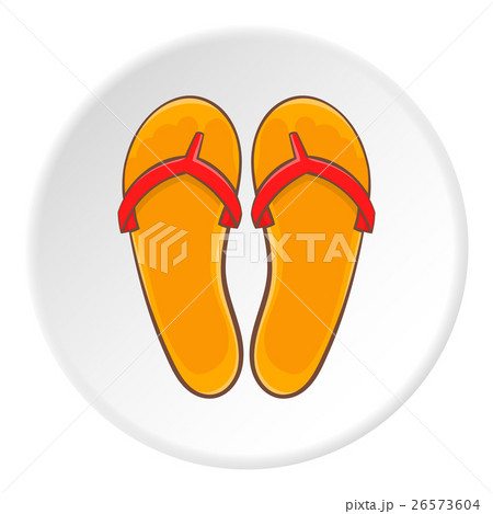 Flips flops icon, cartoon style Flips flops icon, cartoon style 26573604