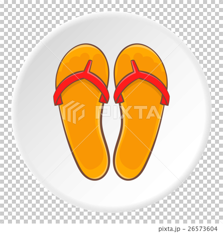 Flips flops icon, cartoon style 26573604