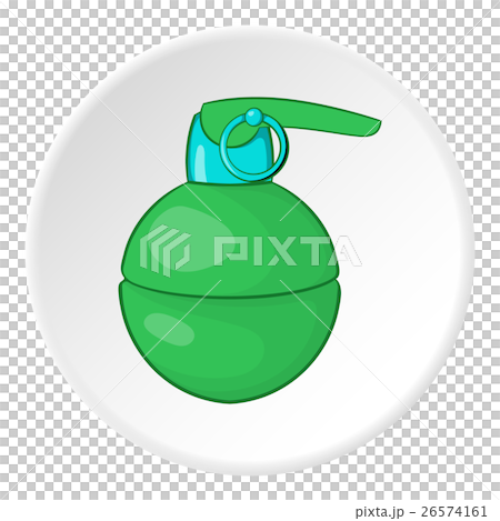 Grenade icon, cartoon style 26574161