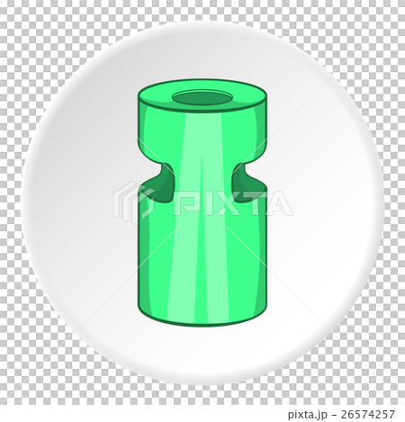 Trash ashtray icon, cartoon style 26574257