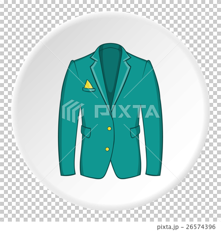 Men green jacket icon, cartoon style - Stock Illustration [26574396 ...