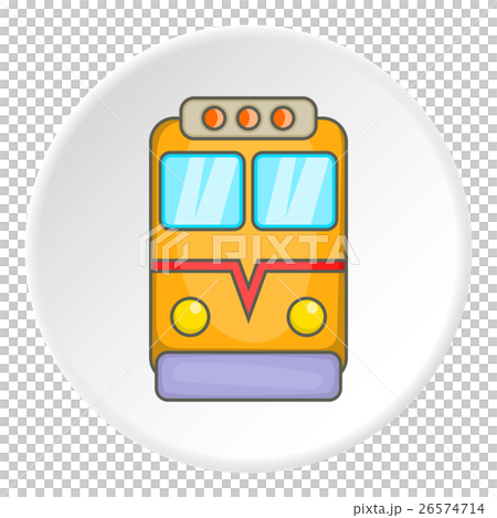 Train locomotive icon, cartoon style 26574714