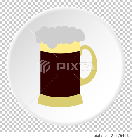 Glass of beer icon, flat style Glass of beer icon, flat style 26576468