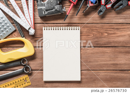 Instruments on wooden table Instruments on wooden table 26576730