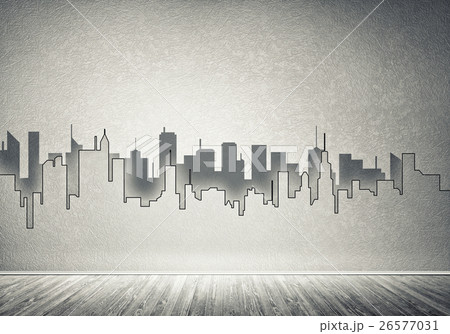 City design on wall 26577031