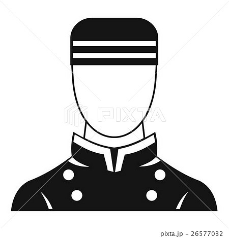 Doorman icon, simple style 26577032