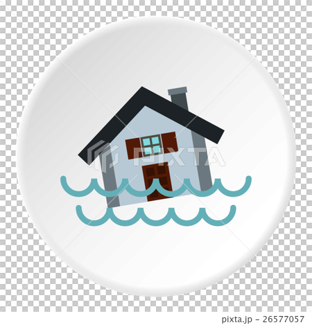 Flood icon, flat styleのイラスト素材 [26577057] - PIXTA