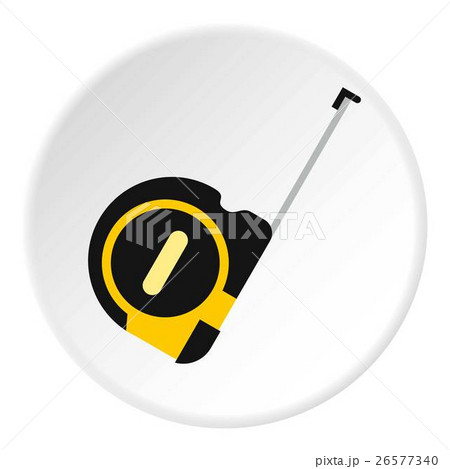 Construction roulette icon, flat style 26577340