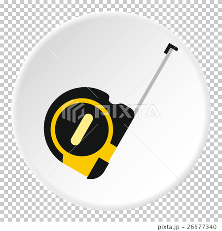Construction roulette icon, flat style 26577340
