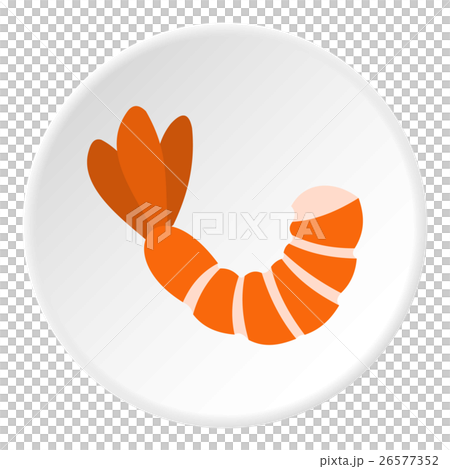 Shrimp icon, flat style Shrimp icon, flat style 26577352