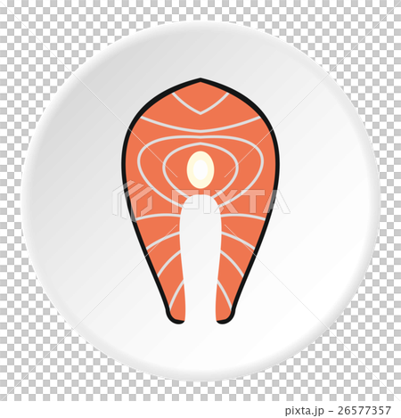 Fish fillet icon, flat style Fish fillet icon, flat style 26577357