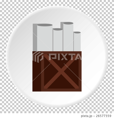 School chalk icon, flat style 26577359