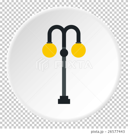 Street lamp icon, flat style 26577443