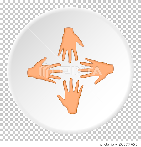 Hand icon, flat style Hand icon, flat style 26577455