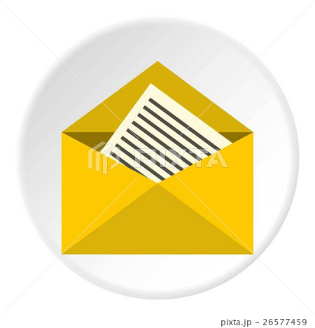 New letter icon, flat style New letter icon, flat style 26577459