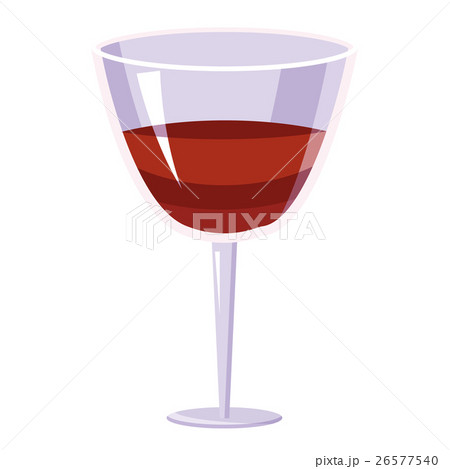 Glass of wine icon, cartoon style Glass of wine icon, cartoon style 26577540