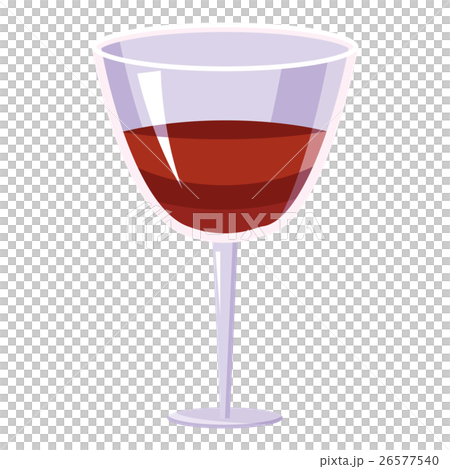 Glass of wine icon, cartoon style Glass of wine icon, cartoon style 26577540