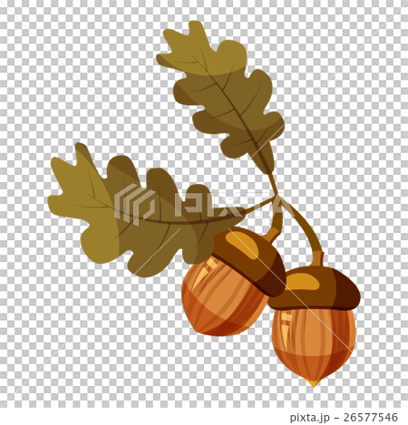 Acorn Icon Cartoon Style Stock Illustration 26577546 Pixta