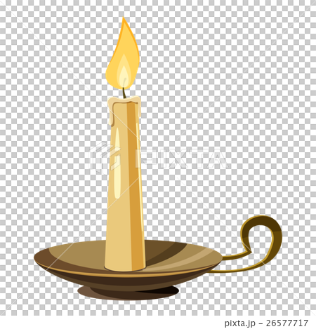 Candle icon, cartoon style 26577717