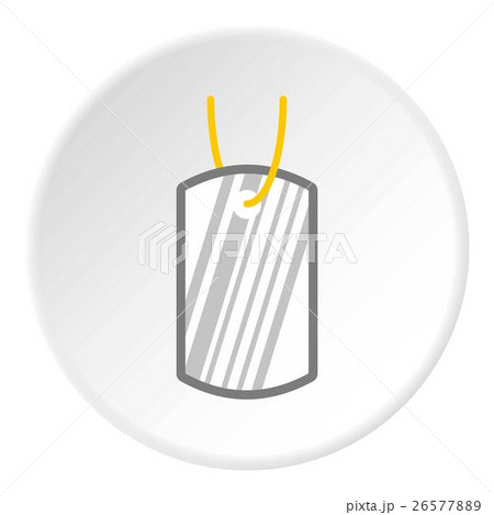 Army soldier medallion icon, flat style 26577889