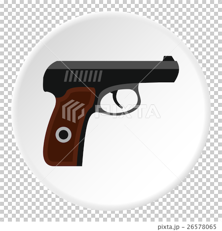 Pistol icon, flat style 26578065