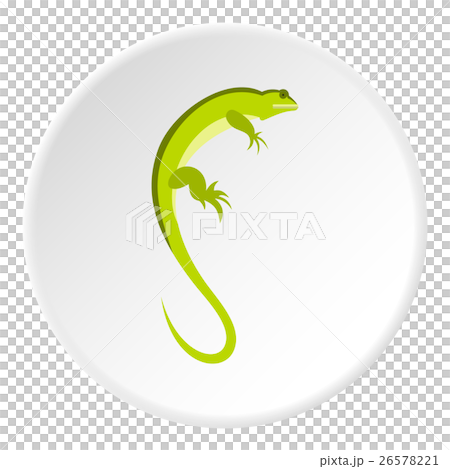 Long iguana icon, flat style Long iguana icon, flat style 26578221