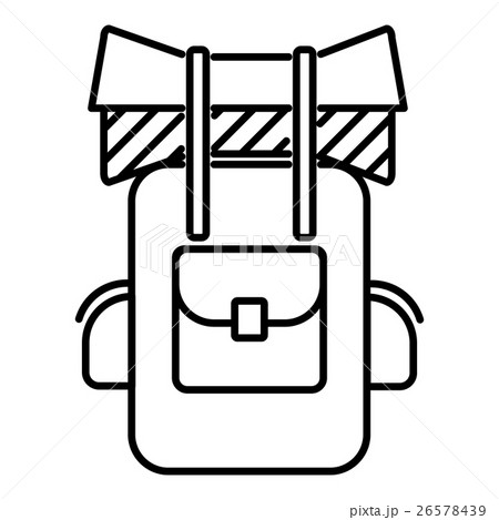 Tourist backpack icon, outline style Tourist backpack icon, outline style 26578439