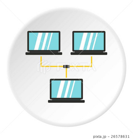 LAN icon, flat style LAN icon, flat style 26578631