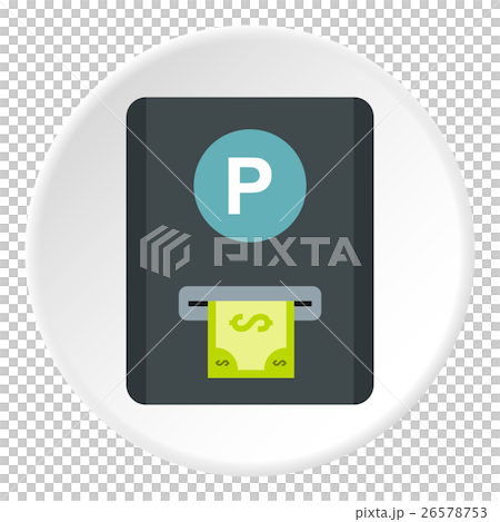 Parking fees icon, flat style 26578753