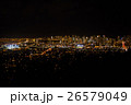ハワイ タンタラスの丘から見るワイキキの夜景 26579049