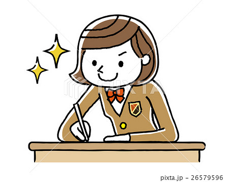 勉強する女子学生 26579596