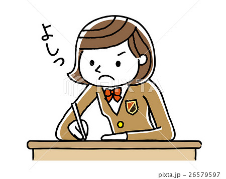勉強する女子学生 26579597